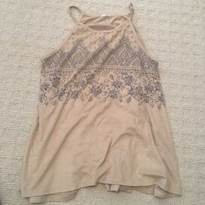Suede tank